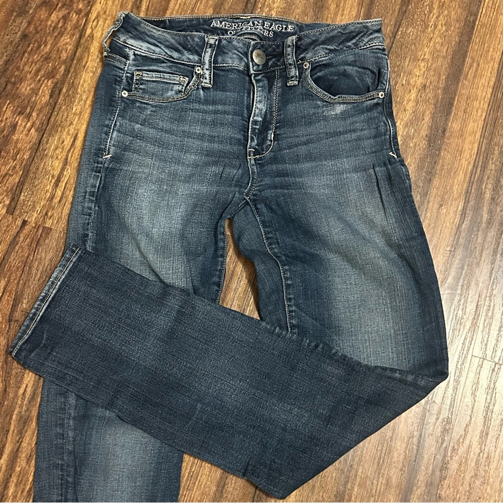 American Eagle Outfitters Women's Skinny Super Stretch Blue Jeans Size 4